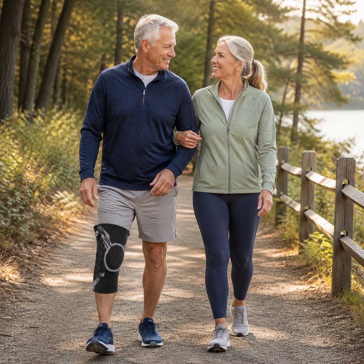 Kneovara Adjustable Spring-Support Knee Brace
